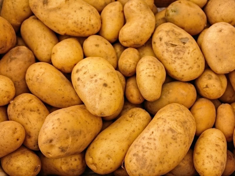 aardappels wassen